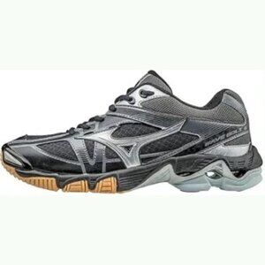 MIZUNO Women's Gray Wave Bolt 6 Sneakers Shoes 8.5